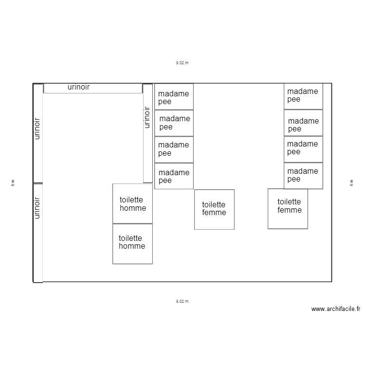 epace sanitaire. Plan de 0 pièce et 0 m2