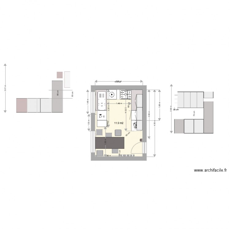 CUISINE COMMAILLE. Plan de 0 pièce et 0 m2