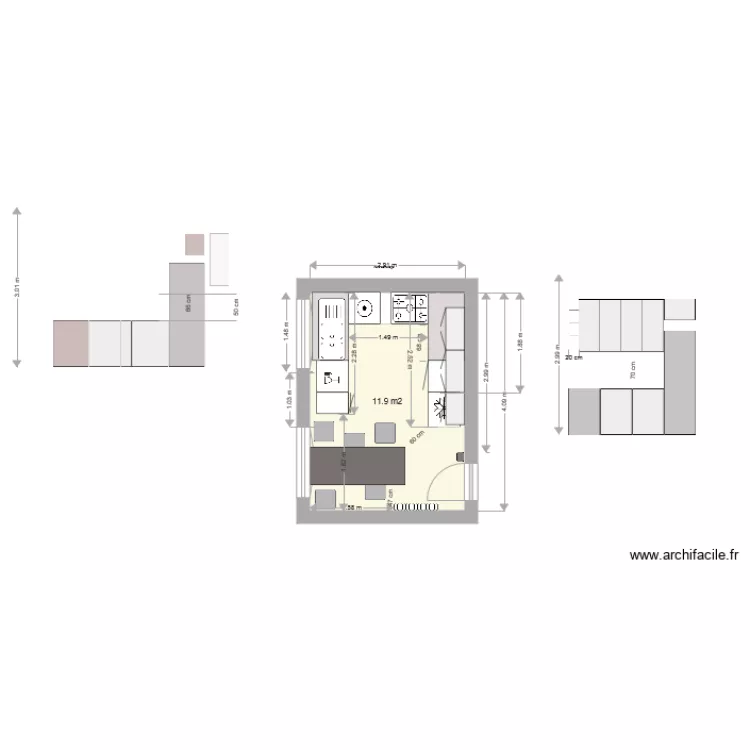 CUISINE COMMAILLE. Plan de 