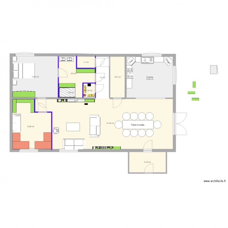 maison v24 cuisine. Plan de 0 pièce et 0 m2