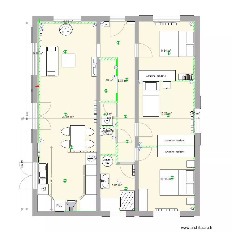 appart arlac baignoire et petite douche cuisinefenetres. Plan de 