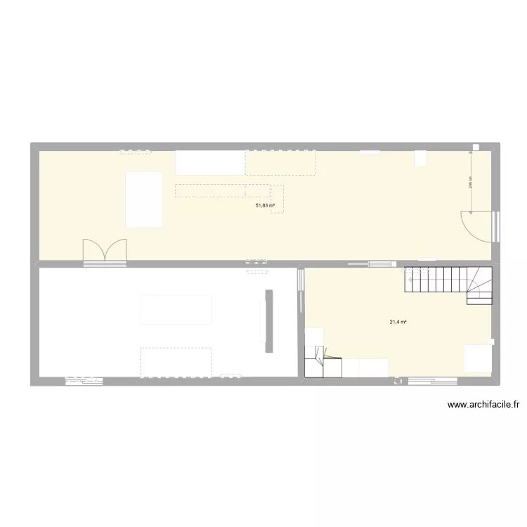 Travaux sous sol am&eacute;nag&eacute;. Plan de 