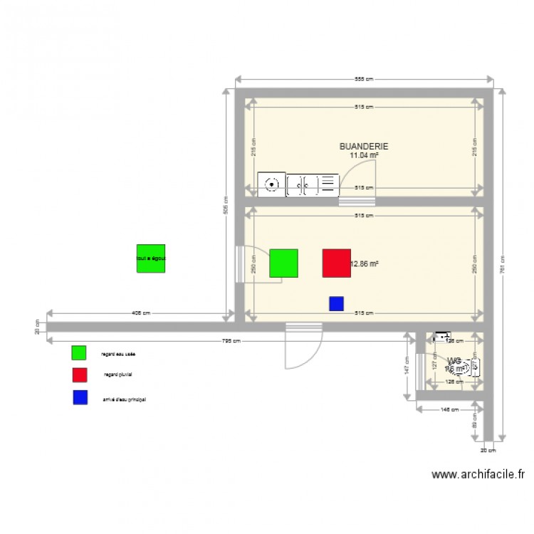 vantighem. Plan de 0 pièce et 0 m2