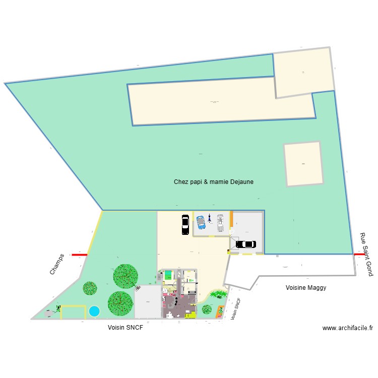 PG Julien1. Plan de 22 pièces et 3844 m2