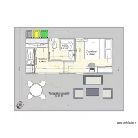 Plan container 20 pieds