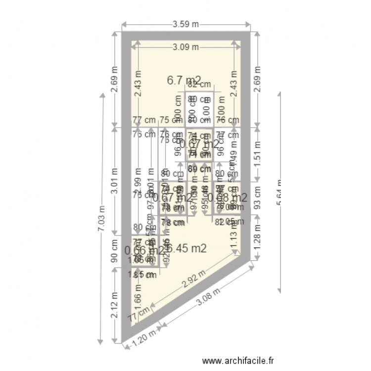 CHAILLY DIVISION. Plan de 0 pièce et 0 m2