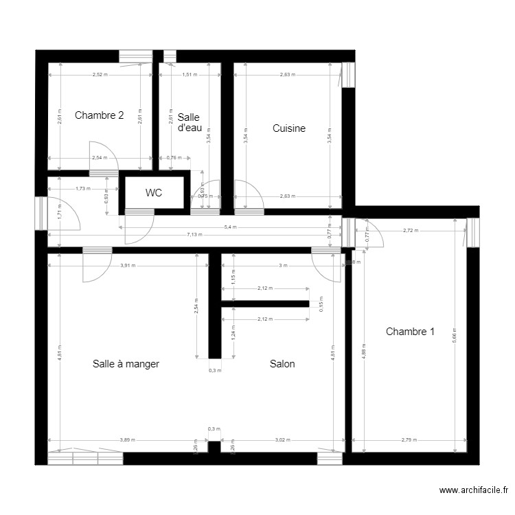 La closerie RDC. Plan de 0 pièce et 0 m2