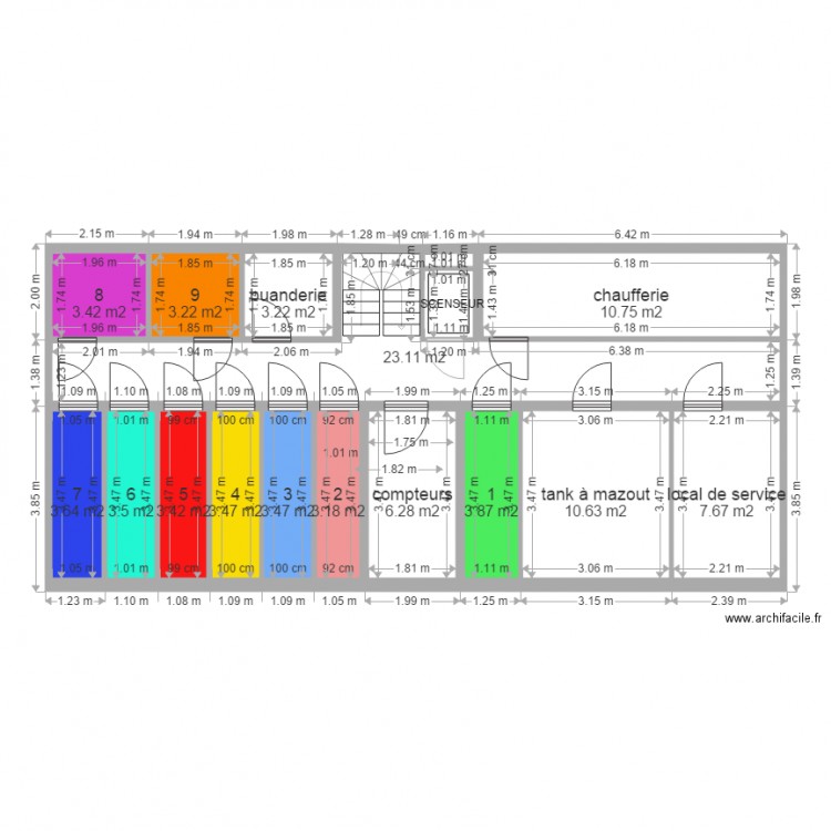 squaregille sous sol    robin. Plan de 0 pièce et 0 m2