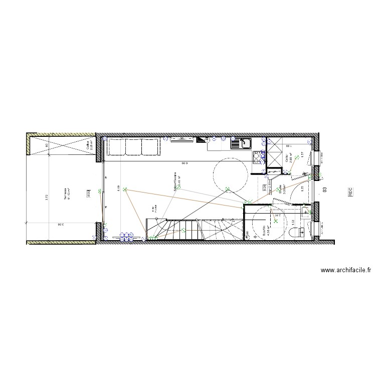 rdc t3v2. Plan de 0 pièce et 0 m2