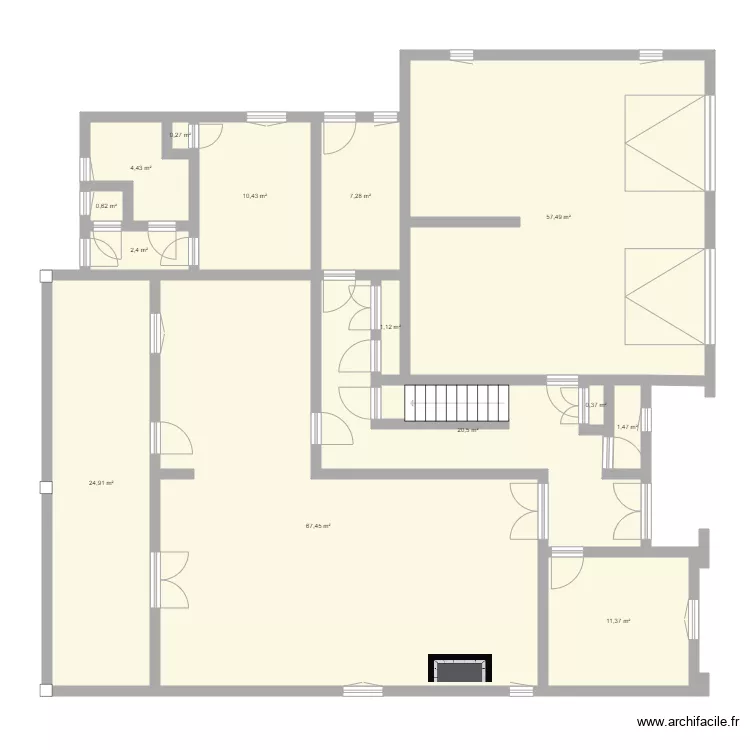 Maison Sud. Plan de 