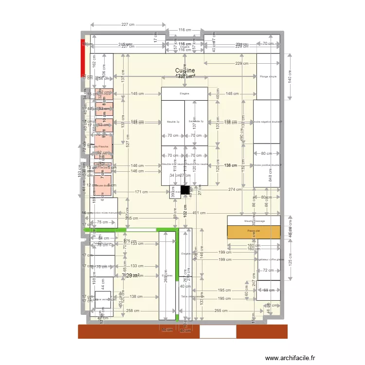 Cuisine La Tropicale 3. Plan de 