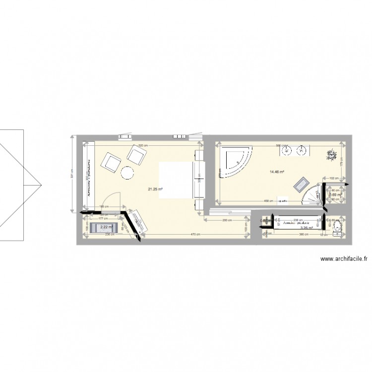 projet 1   Plan de maison suite parentale 3. Plan de 0 pièce et 0 m2