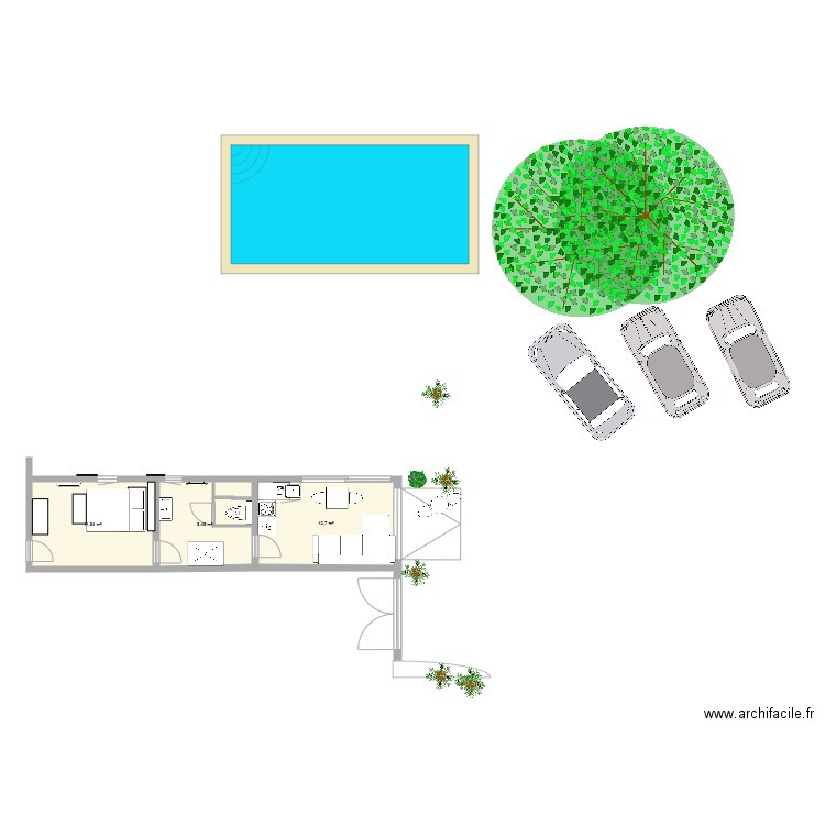 Extension TER. Plan de 0 pièce et 0 m2