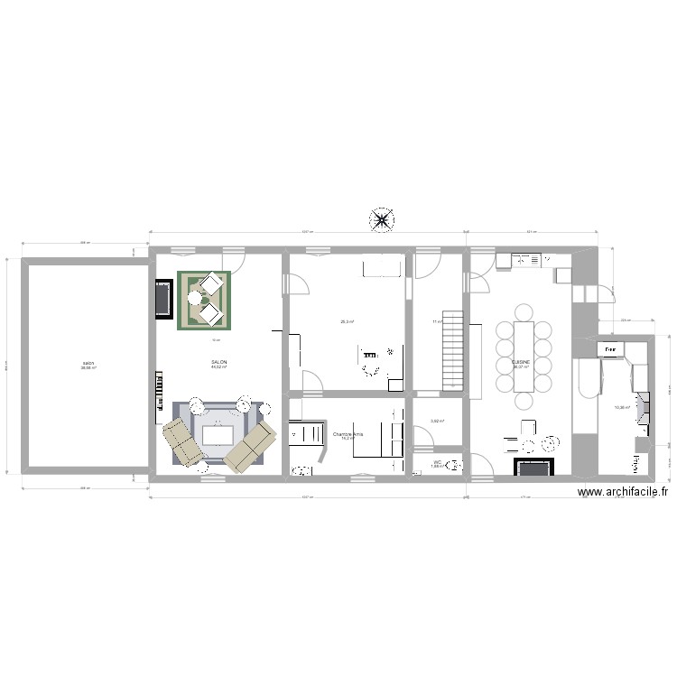 PERUSSE RDC. Plan de 0 pièce et 0 m2
