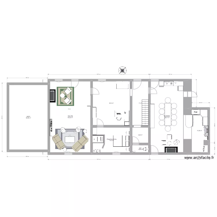 PERUSSE RDC. Plan de 