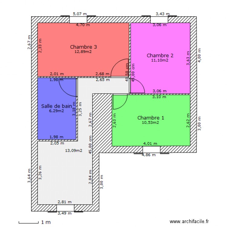 Plan Etage. Plan de 0 pièce et 0 m2