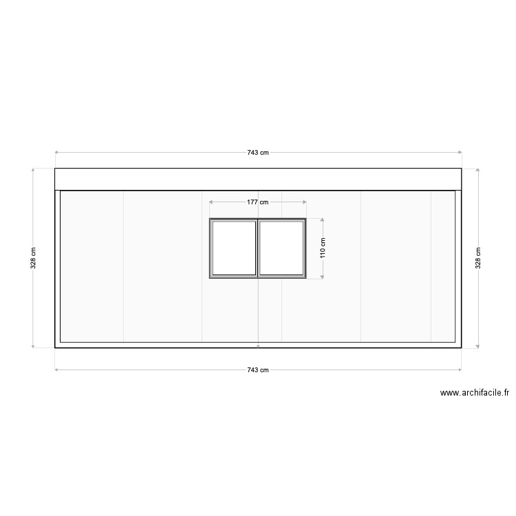 facade ouest. Plan de 0 pièce et 0 m2