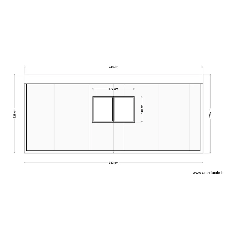 facade ouest. Plan de 