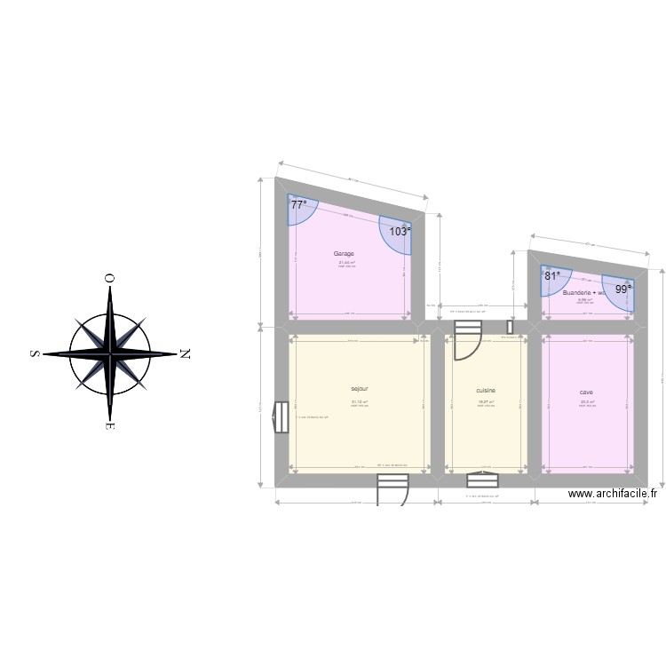 MOLINES. Plan de 11 pièces et 192 m2