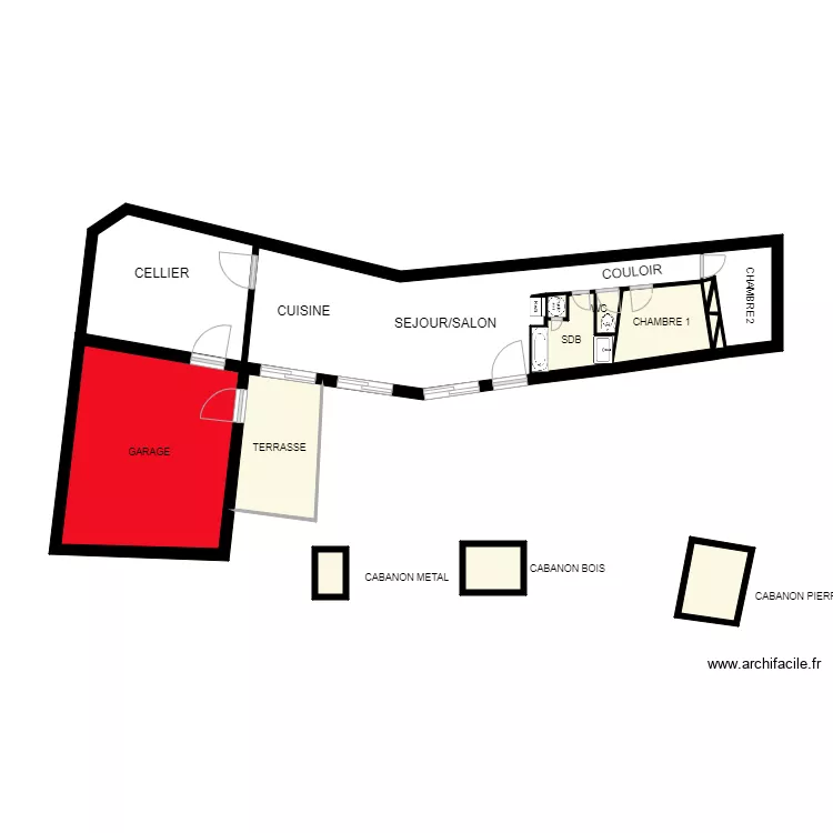 FROUIN PLOMB. Plan de 