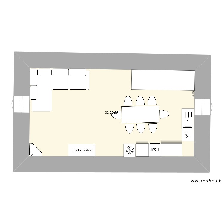 étage 1  mérens. Plan de 0 pièce et 0 m2