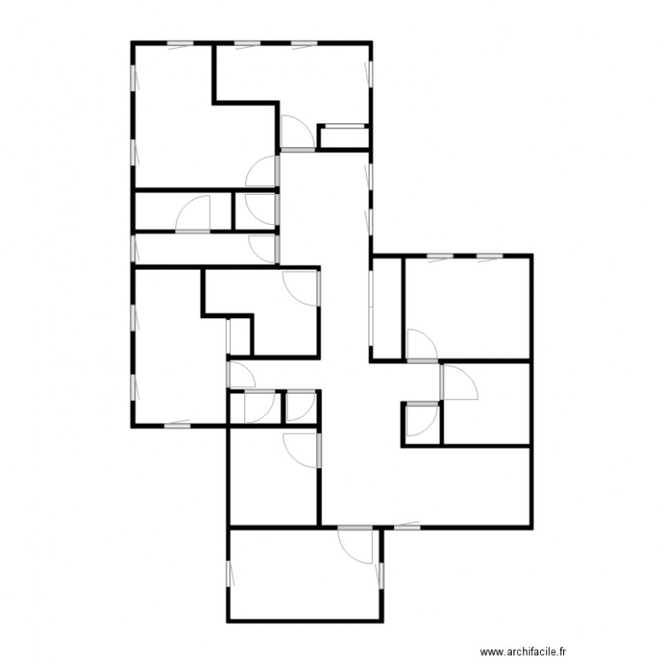 SCI SOUS LE VENT. Plan de 16 pièces et 55 m2