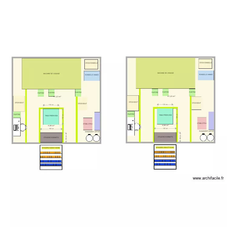 atelier visseuses 2. Plan de 