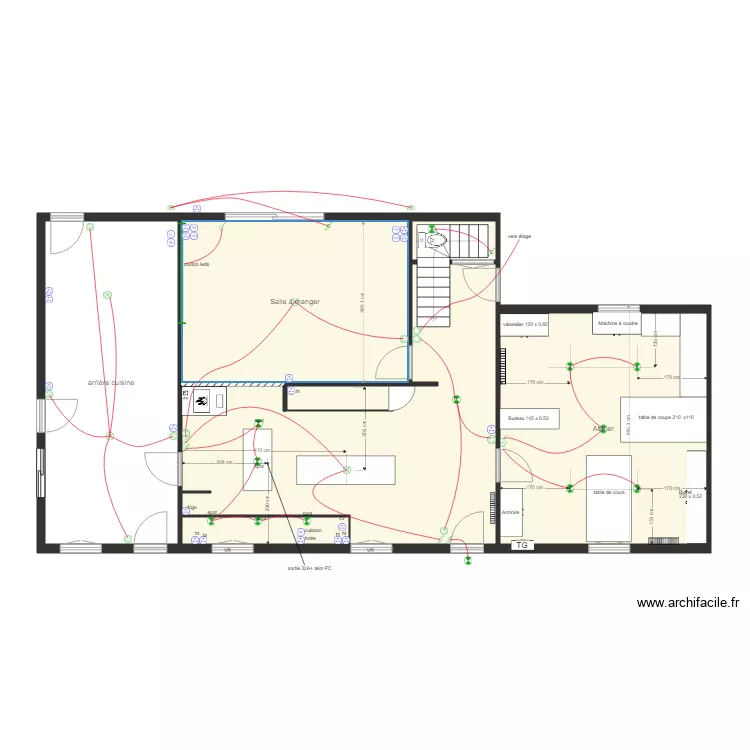 fils eveillard. Plan de 