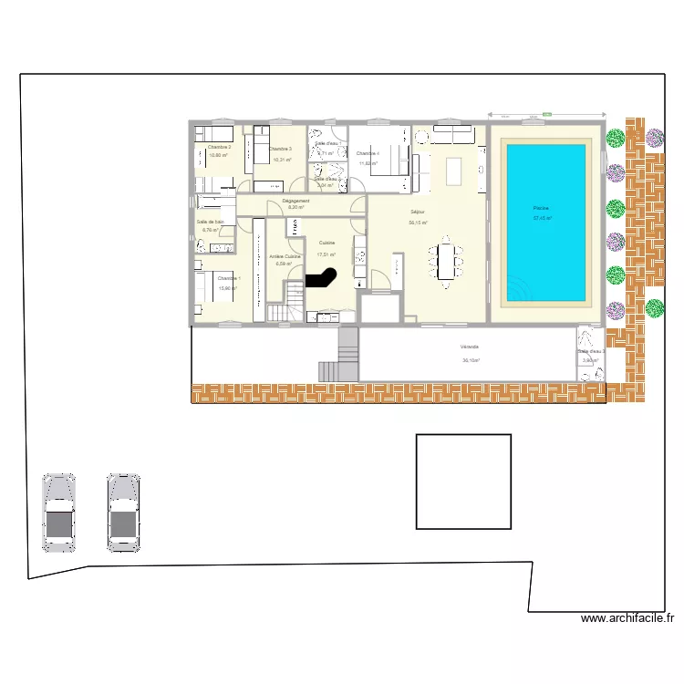 ext&eacute;rieur 18 01 2020. Plan de 