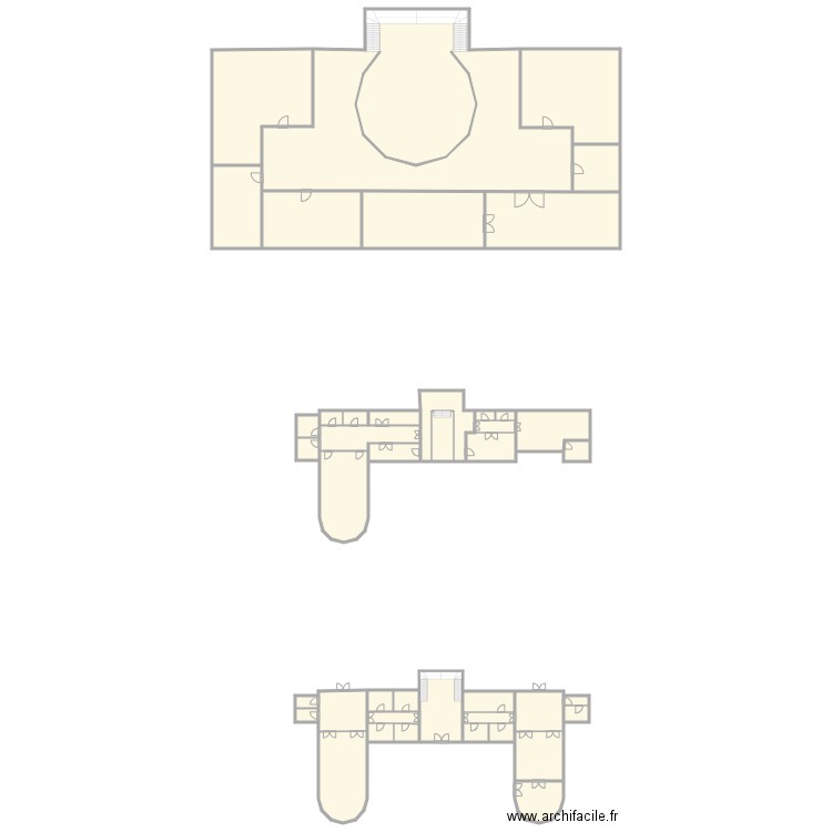 RDC GOUV. Plan de 36 pièces et 1520 m2