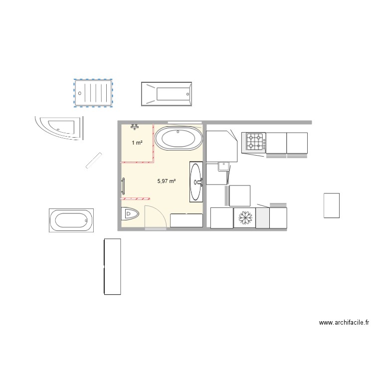 SDB 8 31. Plan de 0 pièce et 0 m2