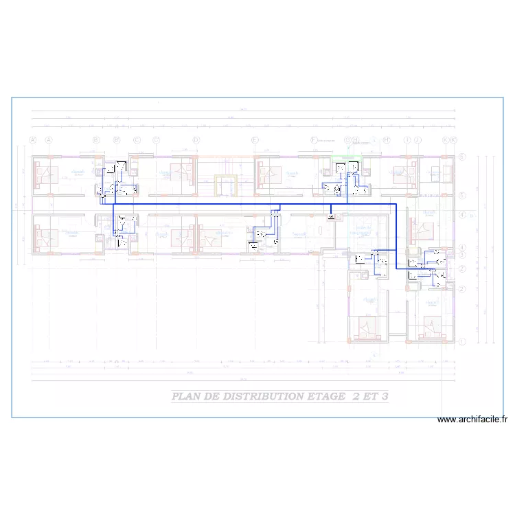 Eau froide Etage 2 HOTEL KRIBI. Plan de 0 pièce et 0 m2