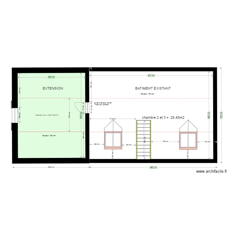 Plan étage 2. Plan de 0 pièce et 0 m2