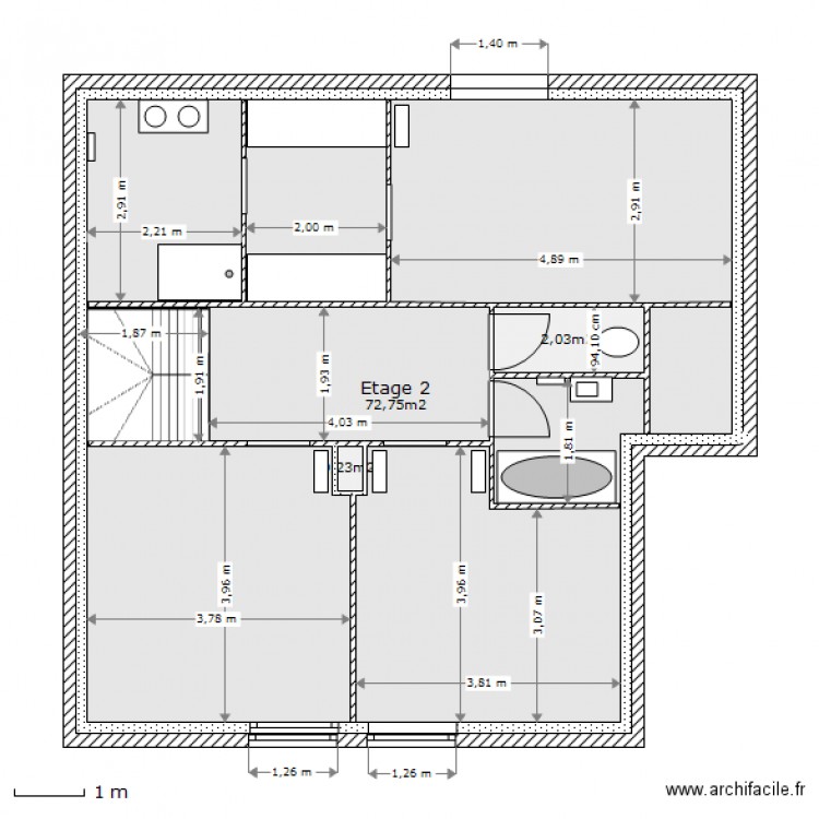 Pilot etage 2 murs. Plan de 0 pièce et 0 m2