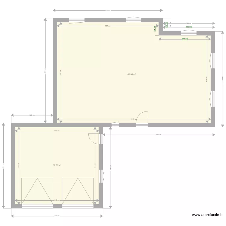 Maison. Plan de 
