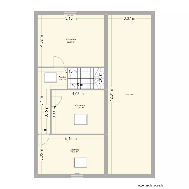 BIROU/LAURENT ETA Projet. Plan de 5 et 104 m² BIROU/LAURENT ETA Projet. Plan de 5 et 104 m²