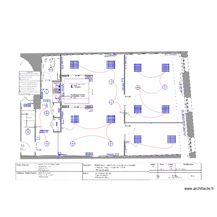 DOE Temple R+1 . Plan de DOE Temple R+1 . Plan de