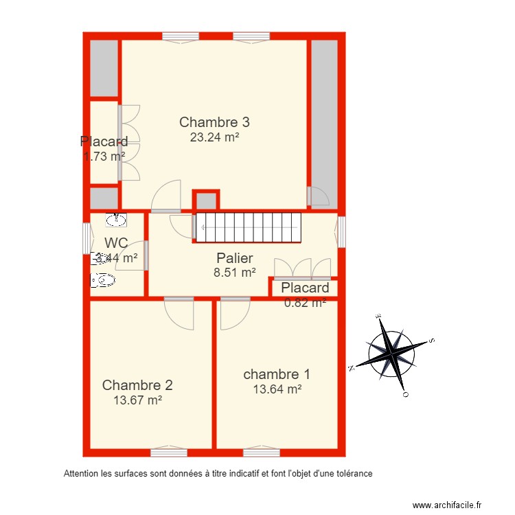 BI 4602 étage non côté. Plan de 0 pièce et 0 m2