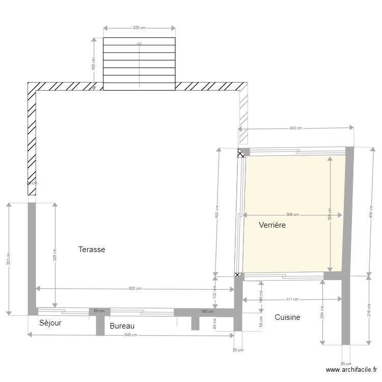 Terrase Projet 7. Plan de 0 pièce et 0 m2