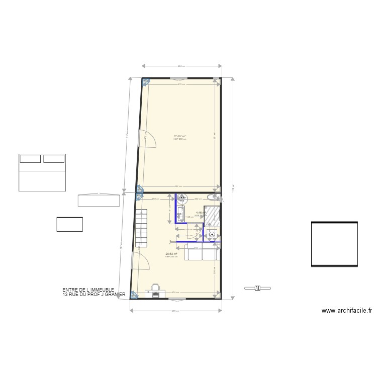 prof granier11. Plan de 0 pièce et 0 m2