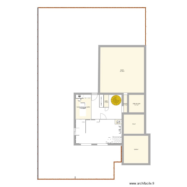 extension varennes avec cloture . Plan de 0 pièce et 0 m2