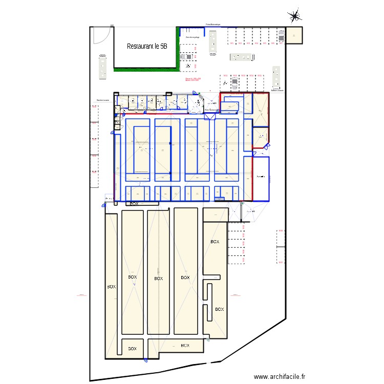 Zilo avec projet box. Plan de 0 pièce et 0 m2