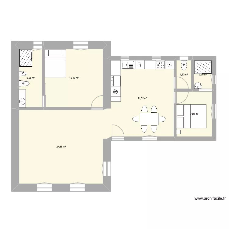 PR IBA. Plan de 7 et 82 m² PR IBA. Plan de 7 et 82 m²