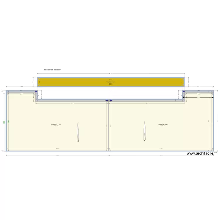 RESIDENCE BOCQUET cases gautier. Plan de 