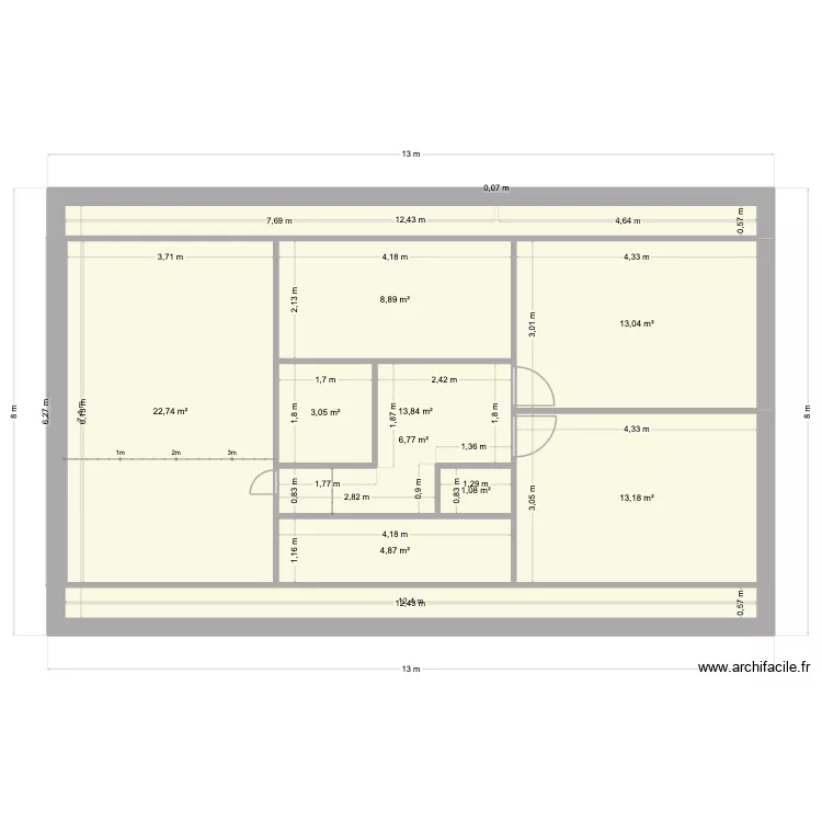 plan maison étage. Plan de 9 Pièces et 87 m² plan maison étage. Plan de 9 Pièces et 87 m²