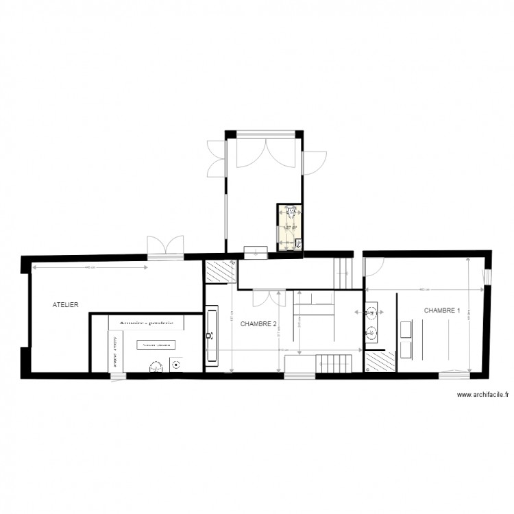 Aménagement Grange 2 Montoison 18 Bis. Plan de 0 pièce et 0 m2