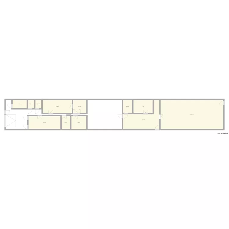 Boucherie Lun&eacute;ville . Plan de 