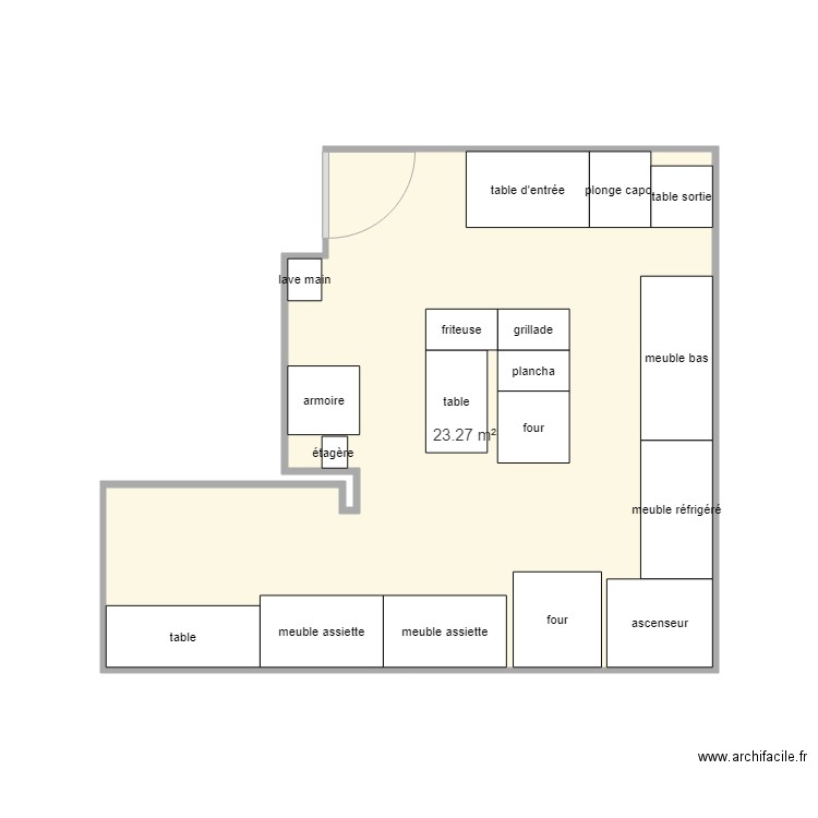 cafe le paris. Plan de 0 pièce et 0 m2