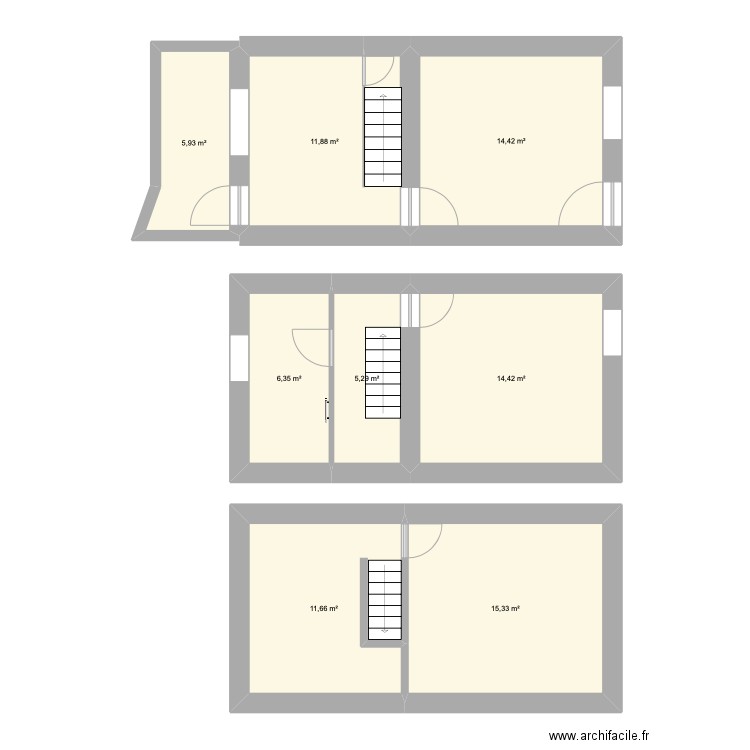 blc Elec. Plan de 8 pièces et 85 m2