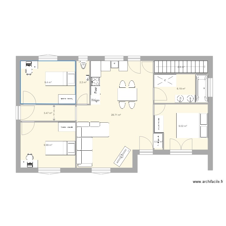 deborah. Plan de 0 pièce et 0 m2